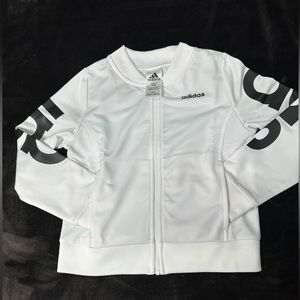 Kids Adidas white track sweater